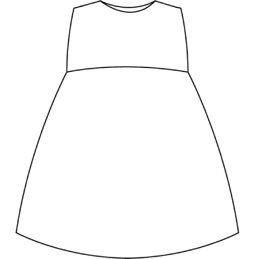 VESTIDO PLIEGUES SIN MANGA CON OLAN